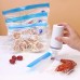 Embossed Compressed Vacuum Seal Food Storage Zipper Bag