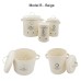 Fruit and Vegetable Food Storage Container Metal Jar Set(3 Pieces with Planer Tool )