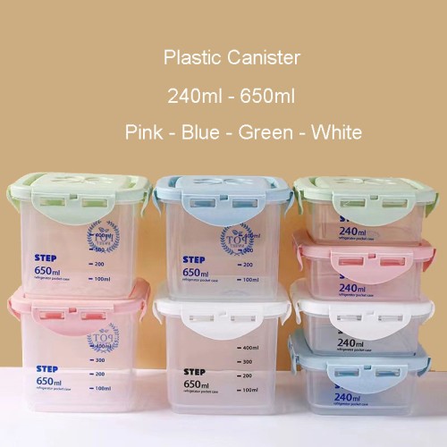 Kitchen Transparent Plastic Food Storage Containers With Lids