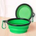 Portable Pet Bowl Foldable Telescopic TPE Dog Bowl For Outdoor Drinking Water