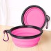 Portable Pet Bowl Foldable Telescopic TPE Dog Bowl For Outdoor Drinking Water