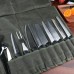 Waterproof Waxed Canvas Chef’s Knife Roll Bag With 11 Slots 