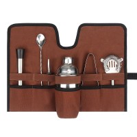 Canvas Bag Professional Bartender Roll Strap Mixology Kit Cocktail Set Bag