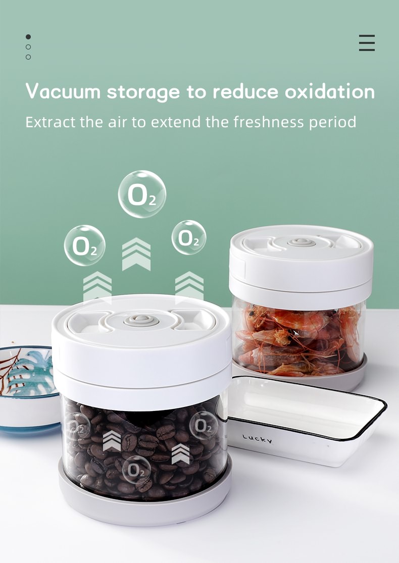 Glass Vacuum Sealed Container