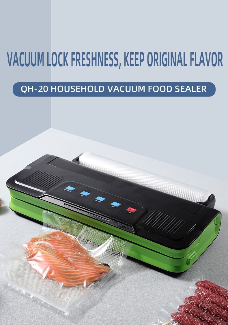 New Vacuum Packing Sealing Machine With Built-in Bag Cutter and External Roll Bag Holder