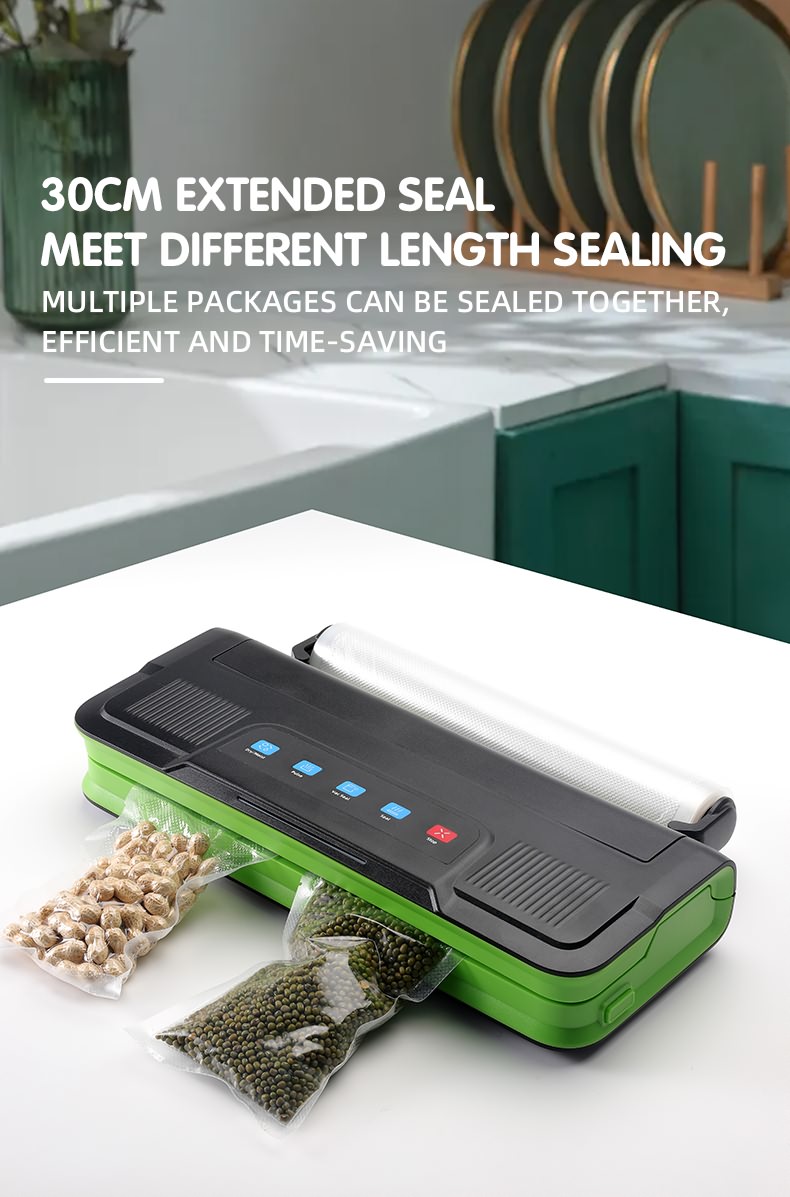 New Vacuum Packing Sealing Machine With Built-in Bag Cutter and External Roll Bag Holder