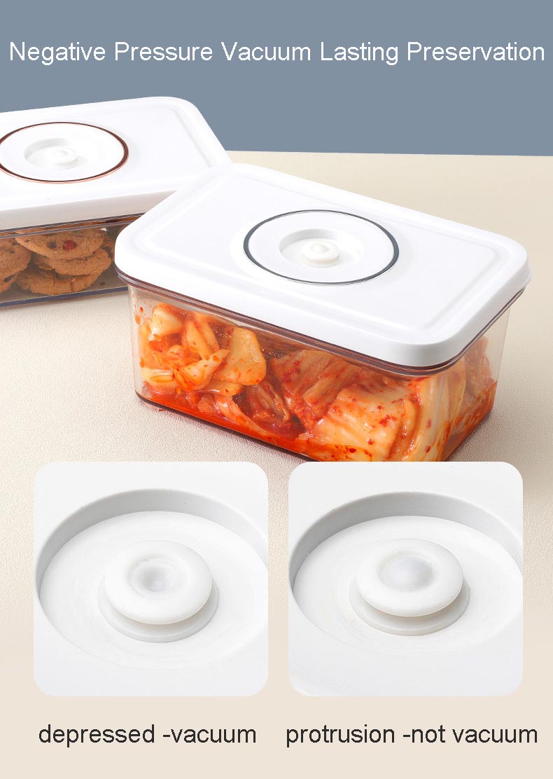 QH30 Food Vacuum Crisper Plastic Seal Container For Food Storage 4-piece Set