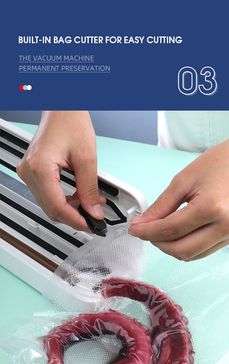 Mini Portable Vacuum Sealer With Buzzer Sound and Bag cutter