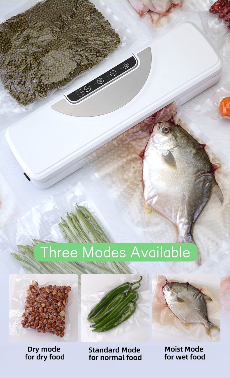 Rechargeable Portable Household Food Vacuum Sealer Built-in lithium battery One-key Vacuum