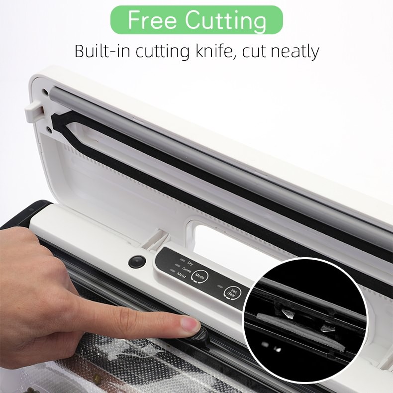 Rechargeable Portable Household Food Vacuum Sealer Built-in lithium battery One-key Vacuum