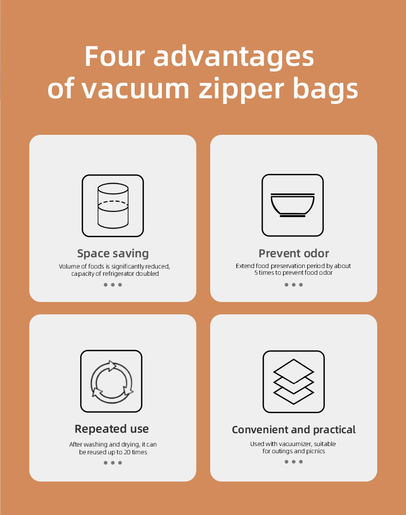 Vacuum Seal Zipper bag